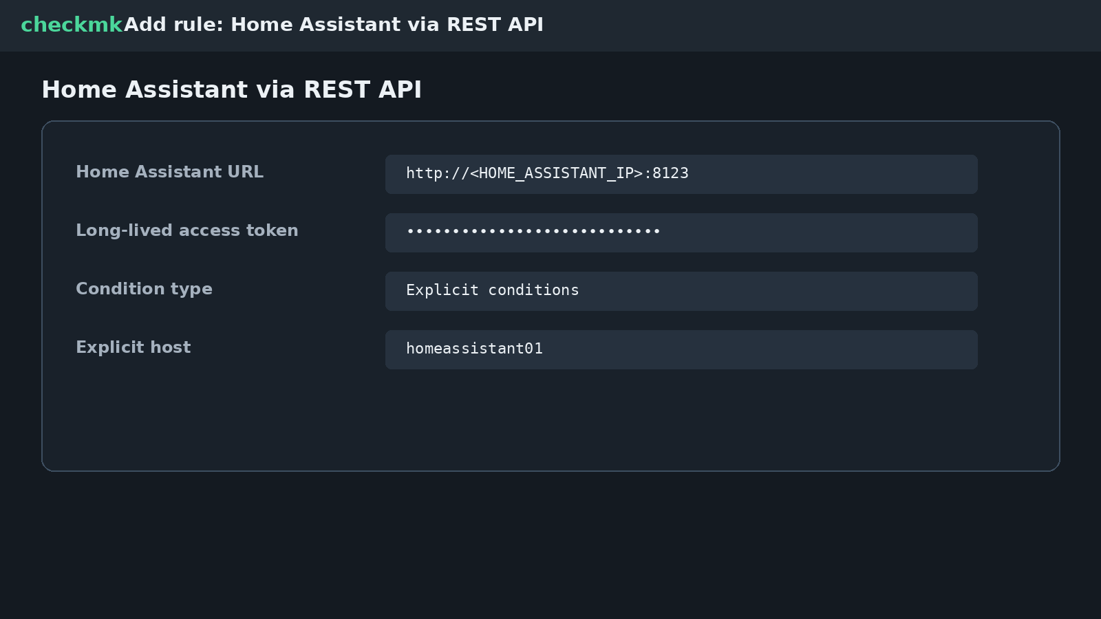 Anonymisierte Checkmk Special Agent Regel