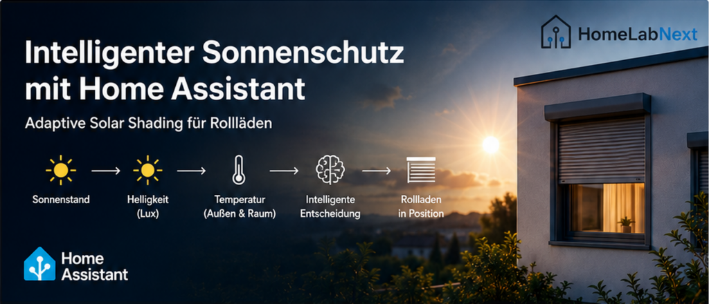 Intelligenter Sonnenschutz mit Home Assistant – Adaptive Solar Shading für Rollläden